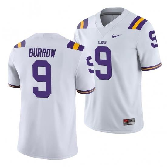 LSU Tiger Joe Burrow White College Football Men'S Jersey