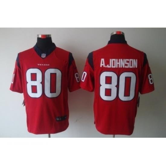 Nike Houston Texans 80 Andre Johnson Red LIMITED NFL Jersey