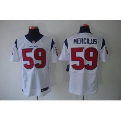 Nike Houston Texans 59 Whitney Mercilus White Elite NFL Jersey