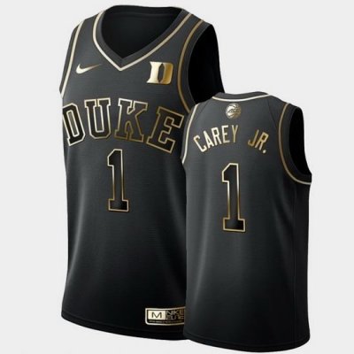 Duke Blue Devils Vernon Carey Jr. Black 2019 Golden Edition Men'S Jersey