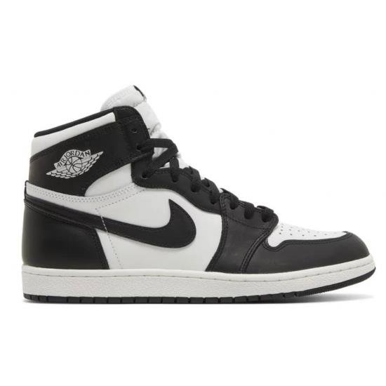 Men Nike Air Jordan 1 Black White Retro High OG Shoes