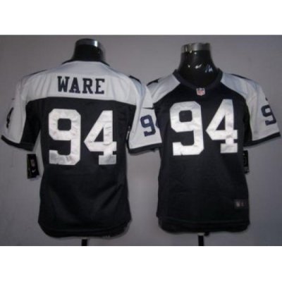 Women Nike Dallas CoWboys #94 Ware Blue Thankgivings Nike NFL Jerseys