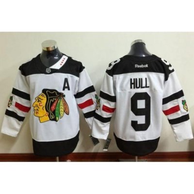 Blackhawks #9 Bobby Hull White 2016 Stadium Series Stitched NHL Jersey