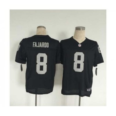 nike nfl jerseys oakland raiders 8 fajardo black[Elite][fajardo]