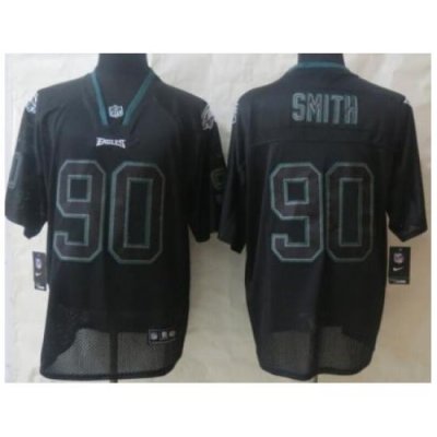 Nike Philadelphia Eagles 90 Marcus Smith Black Elite Lights Out NFL Jersey