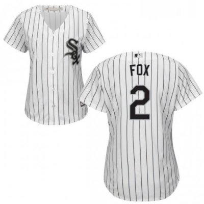 Womens Majestic Chicago White Sox 2 Nellie Fox Authentic White Home Cool Base MLB Jersey