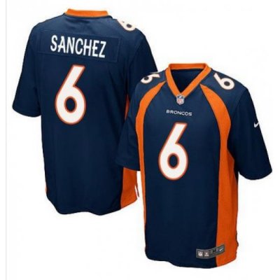 Nike Broncos #6 Mark Sanchez Blue Alternate Youth Stitched NFL New Elite Jersey