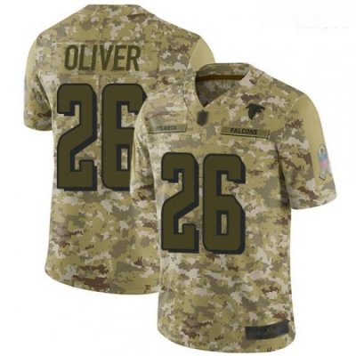 Falcons 26 Isaiah Oliver Camo Men Stitched Football Limited 2018 Salute To Service Jersey