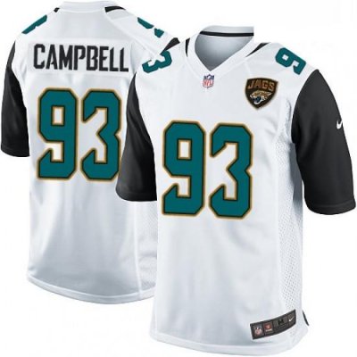 Men Nike Jacksonville Jaguars 93 Calais Campbell Game White NFL Jersey