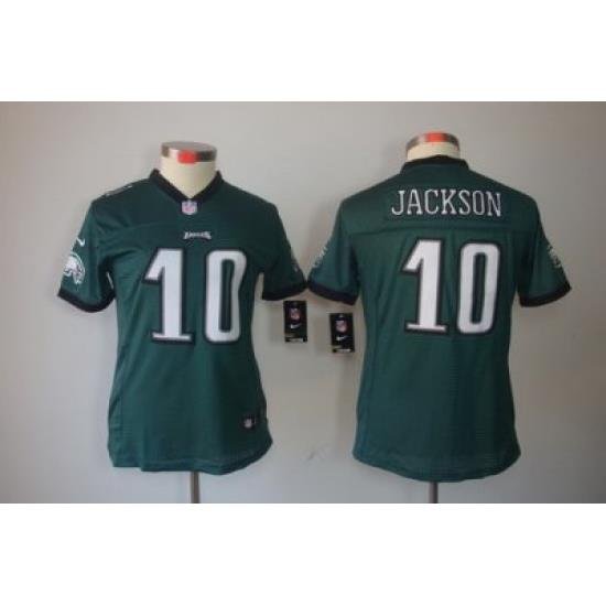 Women Nike Philadelphia Eagles #10 Jackson Green Color Limited Jerseys