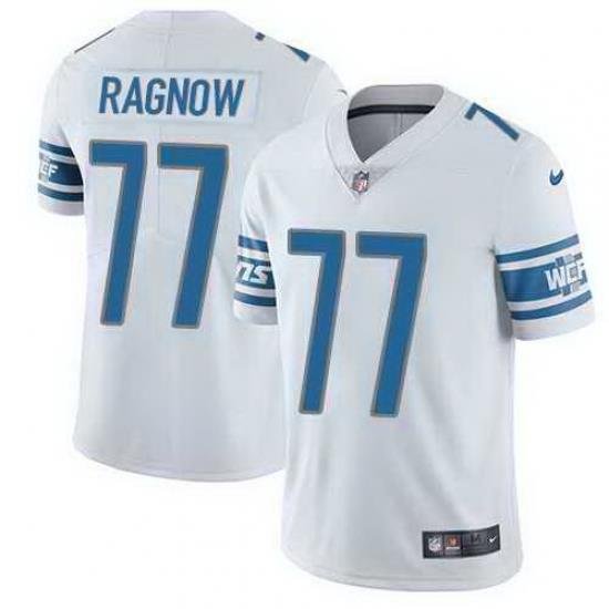 Nike Lions 77 Frank Ragnow White Vapor Untouchable Limited Jersey