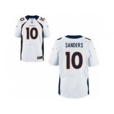 Nike Denver Broncos 10 Emmanuel Sanders White Game NFL Jersey