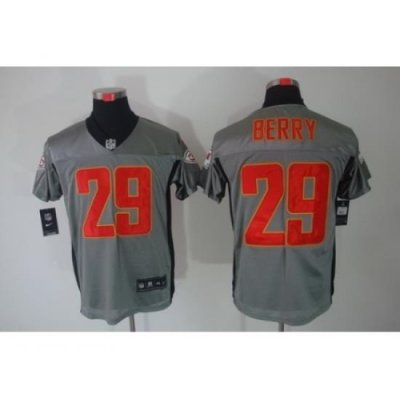 Nike Kansas City Chiefs 29 Eric Berry Grey Elite Shadow NFL Jersey