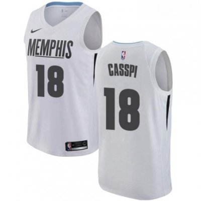 Womens Nike Memphis Grizzlies 18 Omri Casspi Swingman White NBA Jersey City Edition