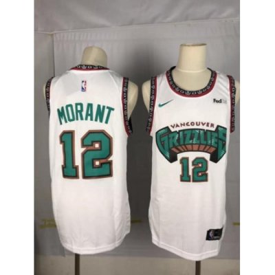 Grizzlies 12 Ja Morant White Nike Swingman Jersey