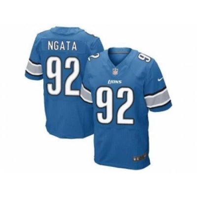 Nike Detroit Lions 92 Haloti Ngata blue Elite NFL Jersey