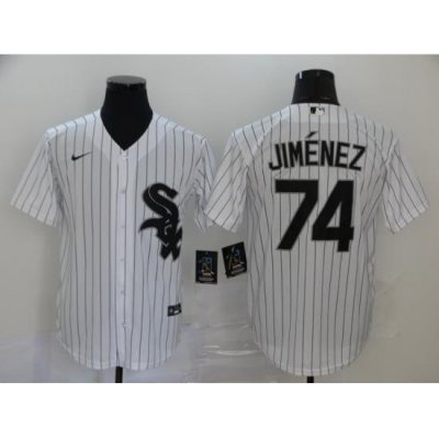 White Sox 74 Eloy Jimenez White 2020 Nike Cool Base Jersey