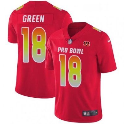 Mens Nike Cincinnati Bengals 18 AJ Green Limited Red 2018 Pro Bowl NFL Jersey