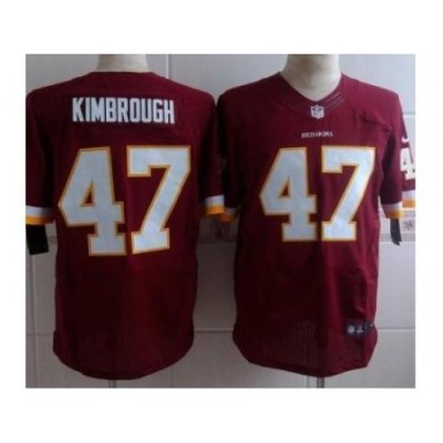 Nike Washington Redskins 47 Jeremy Kimbrough Red Elite NFL Jersey