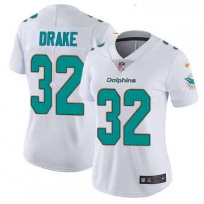 Womens Nike Miami Dolphins 32 Kenyan Drake Elite White NFL Jersey