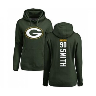 Football Womens Green Bay Packers 90 ZaDarius Smith Green Backer Hoodie