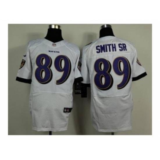 Nike baltimore ravens 89 Steve Smith Sr white Elite NFL Jersey