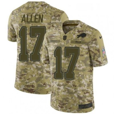 Youth Nike Buffalo Bills 17 Josh Allen Limited Camo 2018 Salute to Service NFL Jersey