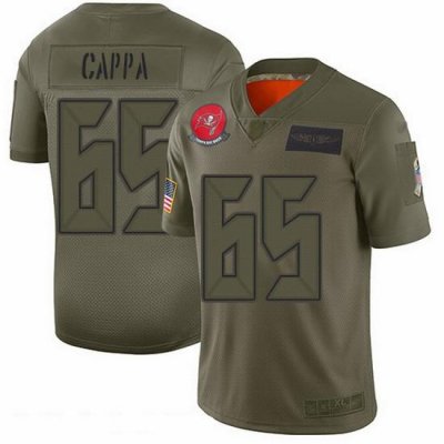 Nike Buccaneers 65 Alex Cappa Camo Men Stitched NFL Limited 2019 Salute To Service Jersey