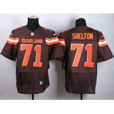 nike nfl jerseys cleveland browns 71 shelton brown[Elite][new style]