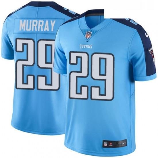 Mens Nike Tennessee Titans 29 DeMarco Murray Limited Light Blue Rush Vapor Untouchable NFL Jersey