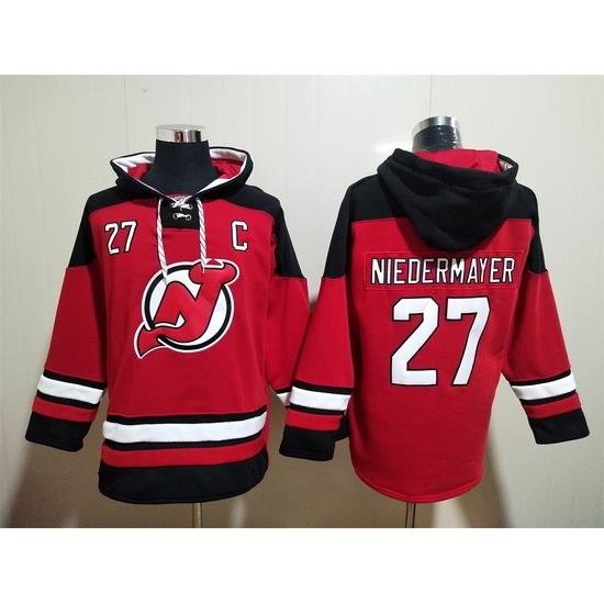 Men New Jersey Devils #27 Scott Niedermayer Stitched Hoody