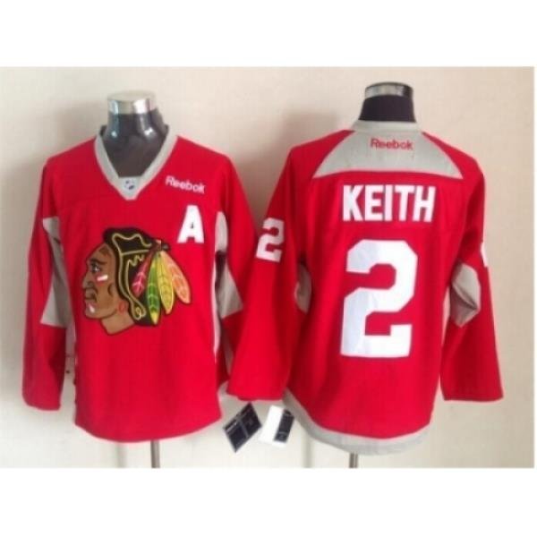 NHL Chicago Blackhawks #2 Duncan Keith red jerseys New