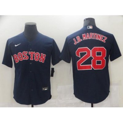 Men Boston Red Sox 28 J.D.Martinez Blue Game 2021 Nike MLB Jersey