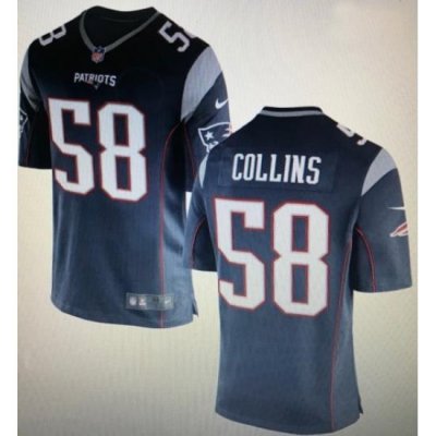 Patriots 58 Jamie Collins Navy Vapor limited Jersey