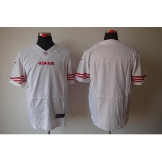 Nike San Francisco 49ers Blank White Elite NFL Jersey