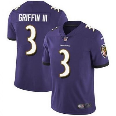 Nike Ravens 3 Robert Griffin III Purple Vapor Untouchable Limited Jersey