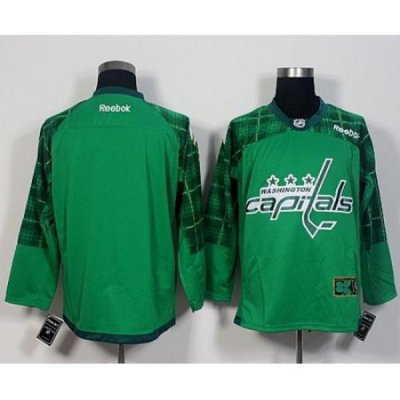 Capitals Blank Green St  Patricks Day New Stitched NHL Jersey