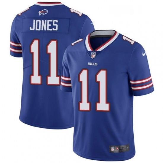 Youth Nike Buffalo Bills 11 Zay Jones Royal Blue Team Color Vapor Untouchable Limited Player NFL Jersey