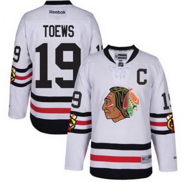 Blackhawks #19 Jonathan Toews White 2017 Winter Classic Stitched NHL Jersey