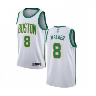 Womens Boston Celtics 8 Kemba Walker Swingman White Basketball Jersey City Edition