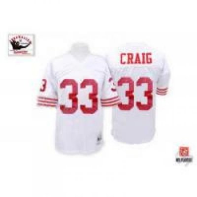 Mitchell and Ness San Francisco 49ers 33 Roger Craig White Jersey