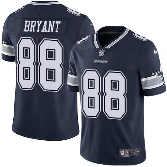 Nike Cowboys #88 Dez Bryant Navy Blue Team Color Mens Stitched NFL Vapor Untouchable Limited Jersey