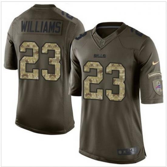 Nike Buffalo Bills #23 Aaron Williams Green Men 27s Stitched NFL Limited Salute To Service Jersey