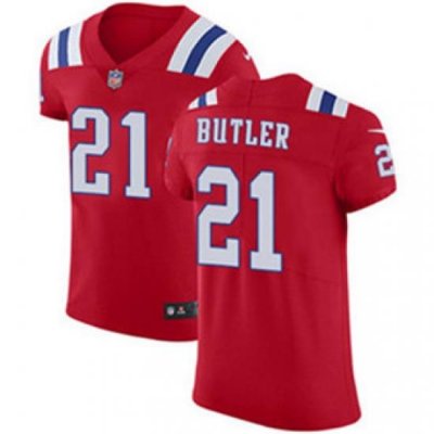 Nike Patriots #21 Malcolm Butler Red Alternate Mens Stitched NFL Vapor Untouchable Elite Jersey