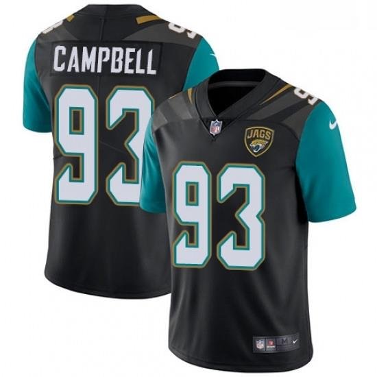 Men Nike Jacksonville Jaguars 93 Calais Campbell Black Alternate Vapor Untouchable Limited Player NFL Jersey