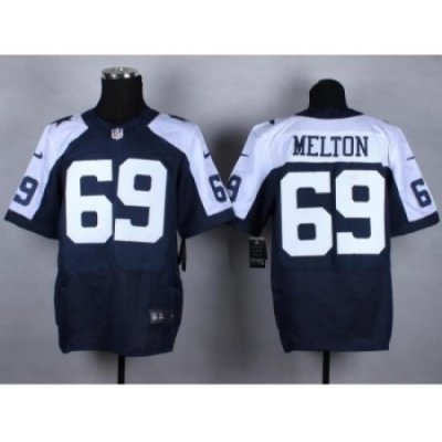 Nike Dallas Cowboys 69 Henry Melton blue Elite thankgivings NFL Jersey