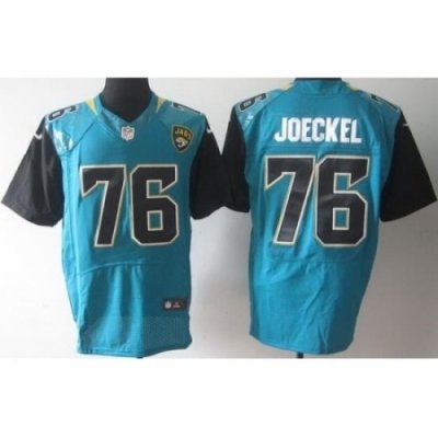 Nike Jacksonville Jaguars 76 Luke Joeckle Blue Elite NFL Jersey