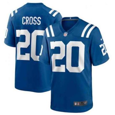 Men's Nike Indianapolis Colts Nick Cross #20 Blue F U S E Stitched NFL Jersey