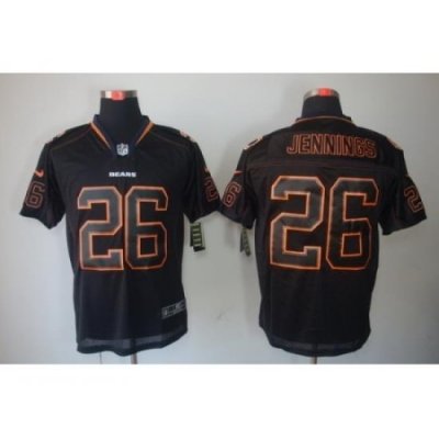 Nike Chicago Bears 26 Tim Jennings Black Elite Lights Out NFL Jersey