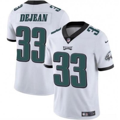 Youth Philadelphia Eagles 33 Cooper DeJean White 2024 Draft Vapor Untouchable Limited Stitched Football Jersey